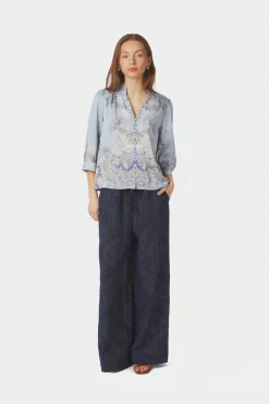 Neo Noir Nnroselle Artist Paisley Blouse 165558 | Blusar & Skjortor