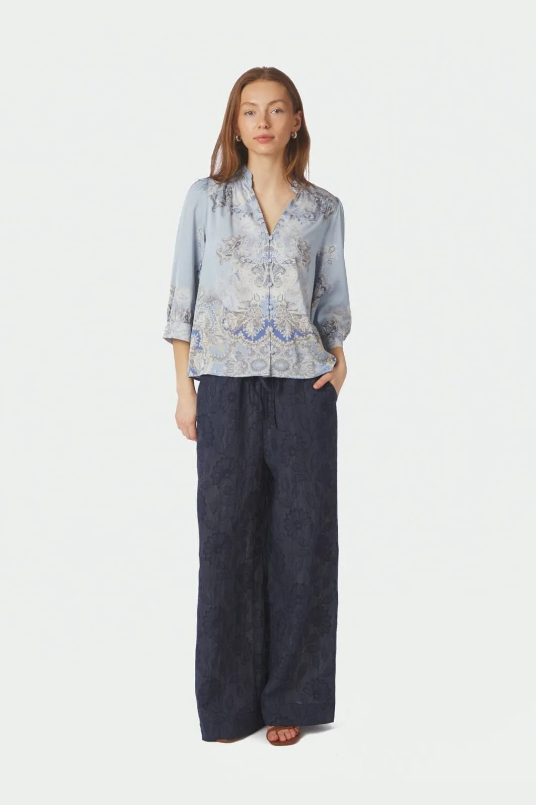 Neo Noir Nnroselle Artist Paisley Blouse 165558 | Blusar & Skjortor