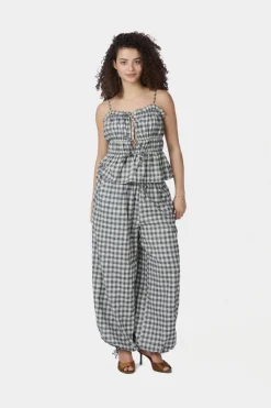 Nnroxane Balloon Check Pants 169626