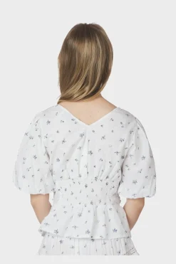 Nnsapura Flower Dobby Blouse 166044