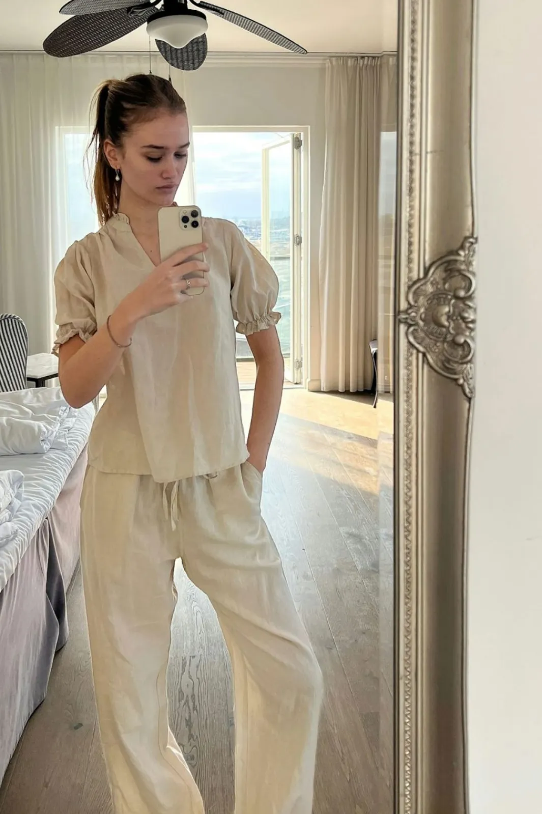 Neo Noir Nnsonar Linen Pants | Set