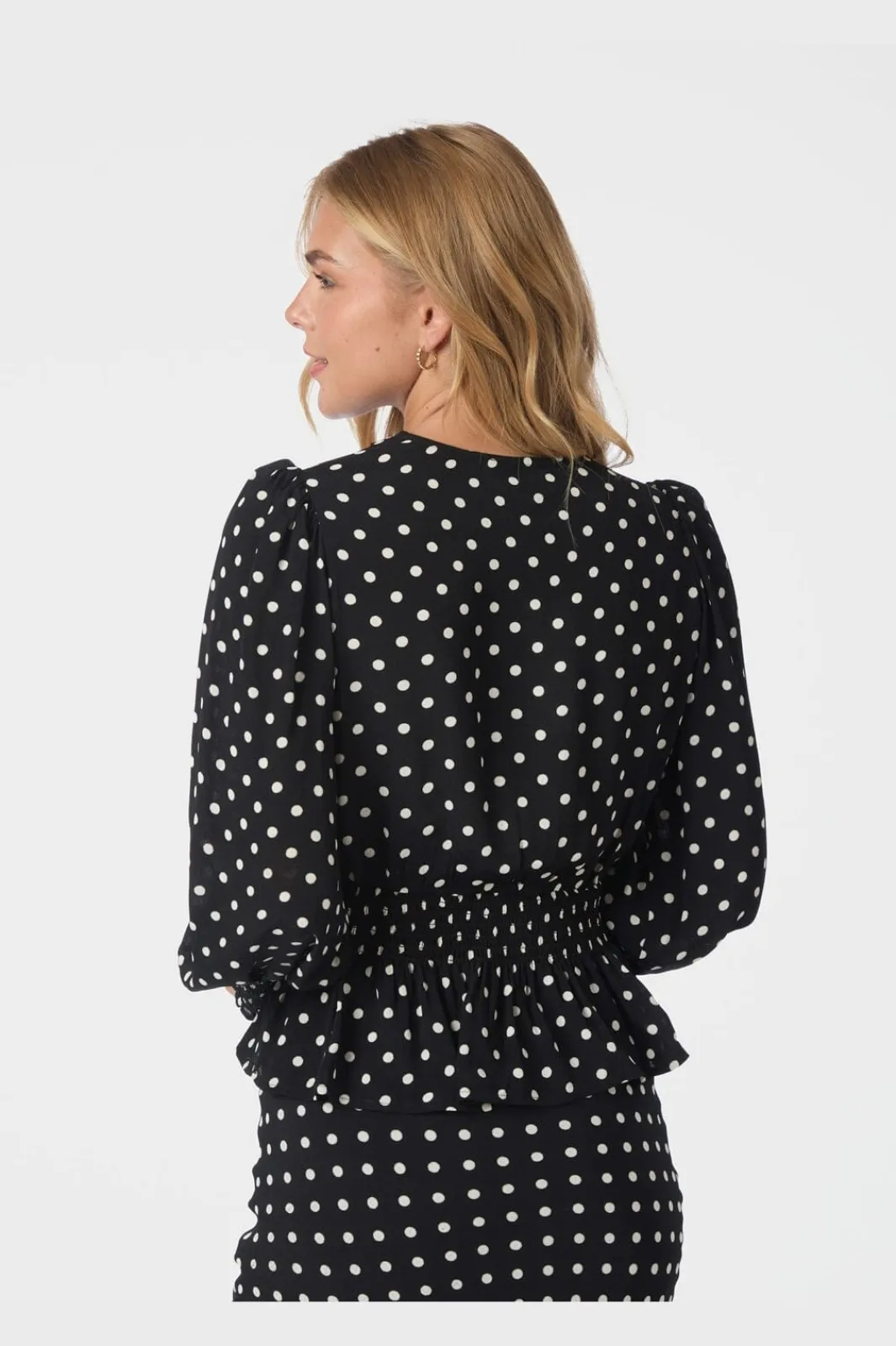 Neo Noir Nntamona Crepe Dot Blouse 167939 | Blusar & Skjortor