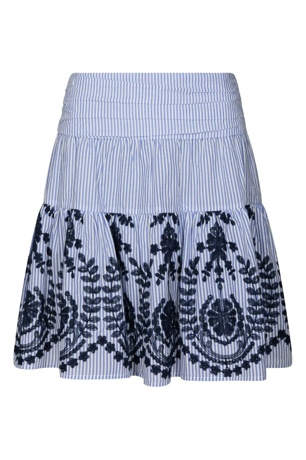 Nntarrow Stripe Embroidery Skirt 168998