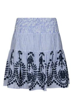 Nntarrow Stripe Embroidery Skirt 168998