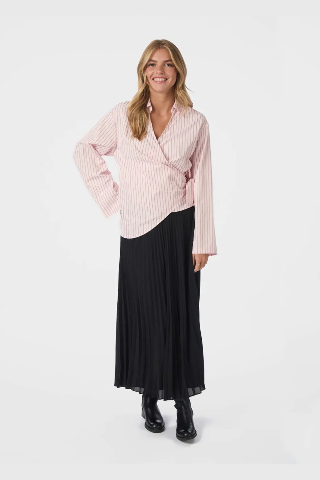 Nntifuna Stripe Wrap Shirt 167535
