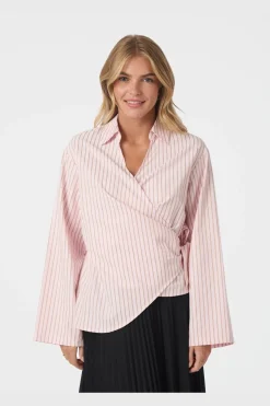 Nntifuna Stripe Wrap Shirt 167535