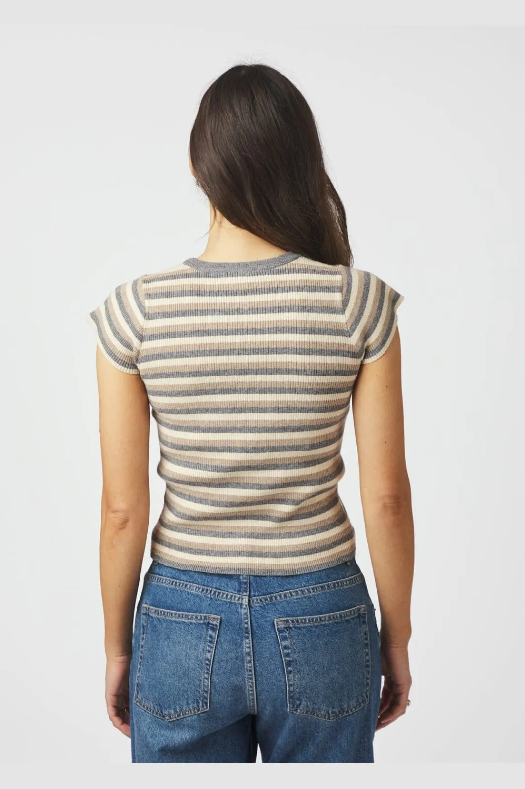 Neo Noir Nntirra Simple Stripe Knit Top 166630 | Sticka