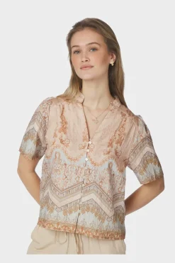 Nntorana Flower Border Blouse 169345