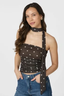 Neo Noir Nntorinti Mesh Dot Top 165892 | T-Shirts & Toppar