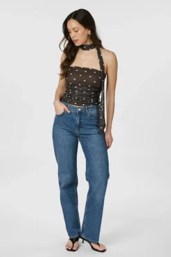 Neo Noir Nntorinti Mesh Dot Top 165892 | T-Shirts & Toppar