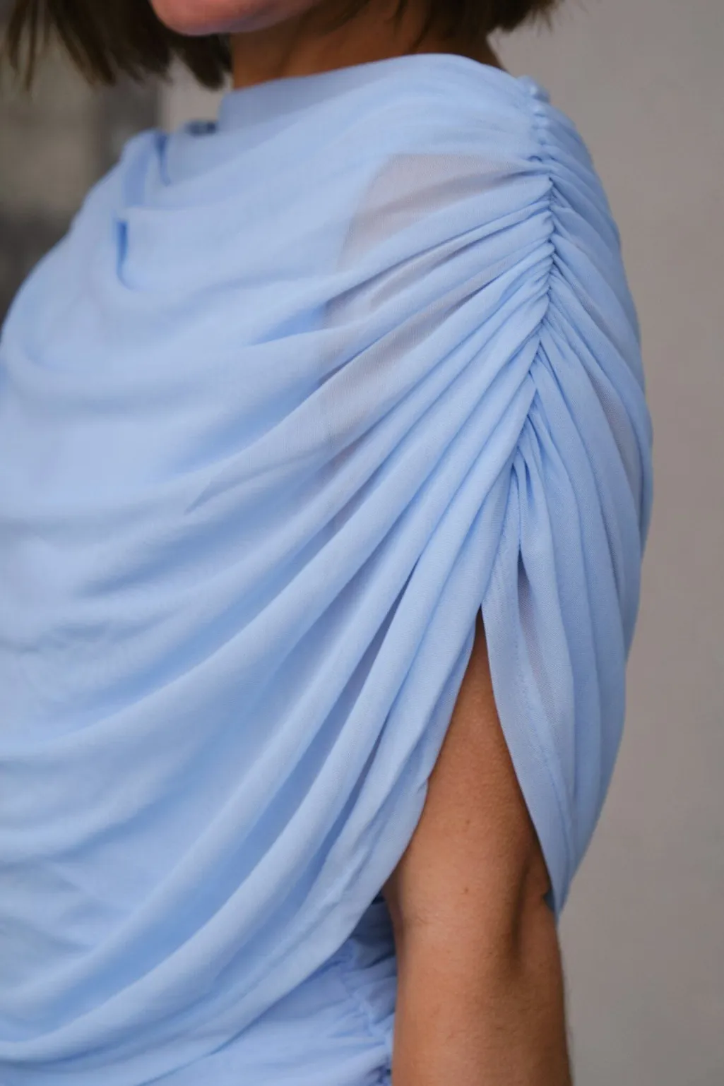Nntottuna Long Drapy Mesh Dress 168451