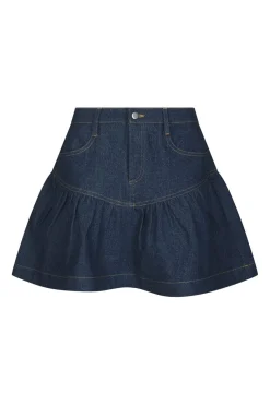Neo Noir Nntripa Denim Frill Skirt 165971 | Set|Kjolar
