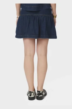 Neo Noir Nntripa Denim Frill Skirt 165971 | Set|Kjolar