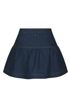 Neo Noir Nntripa Denim Frill Skirt 165971 | Set|Kjolar