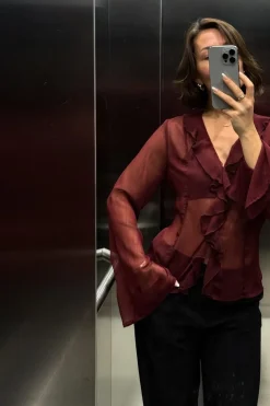 Neo Noir Nnvalappa Chiffon Blouse 166668 | Blusar & Skjortor