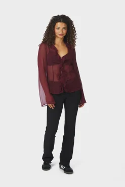 Neo Noir Nnvalappa Chiffon Blouse 166668 | Blusar & Skjortor