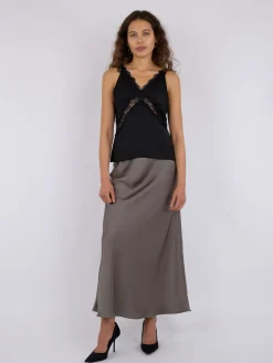 Neo Noir Nnvicky Heavy Sateen Skirt | Kjolar