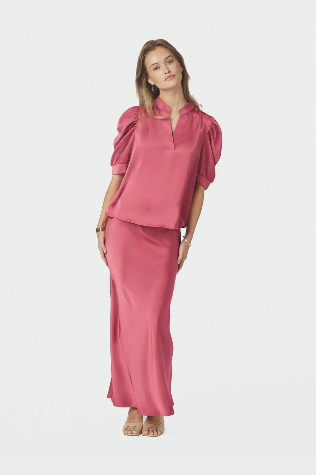 Nnvicky Heavy Sateen Skirt 159588