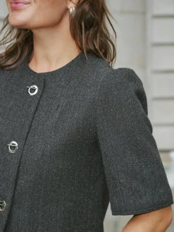 Nnxanthe Herringbone Blazer 165683