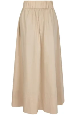 Neo Noir Nnyara Long Poplin Skirt 163076 | Kjolar