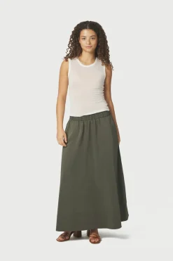 Neo Noir Nnyara Long Poplin Skirt 163076 | Kjolar