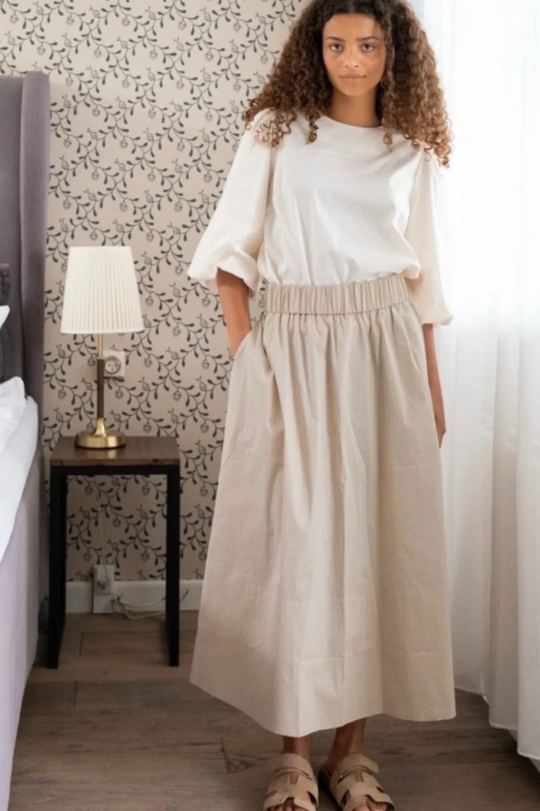 Neo Noir Nnyara Poplin Skirt | Kjolar