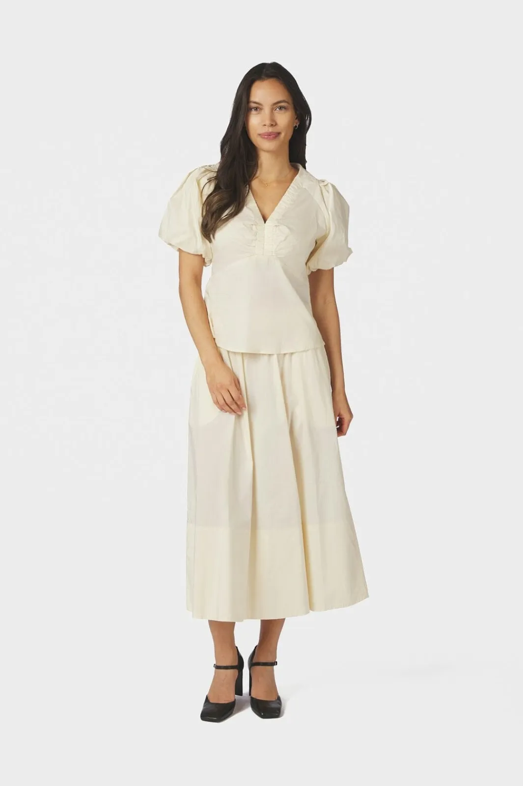 Neo Noir Nnyara Poplin Skirt 158280 | Kjolar