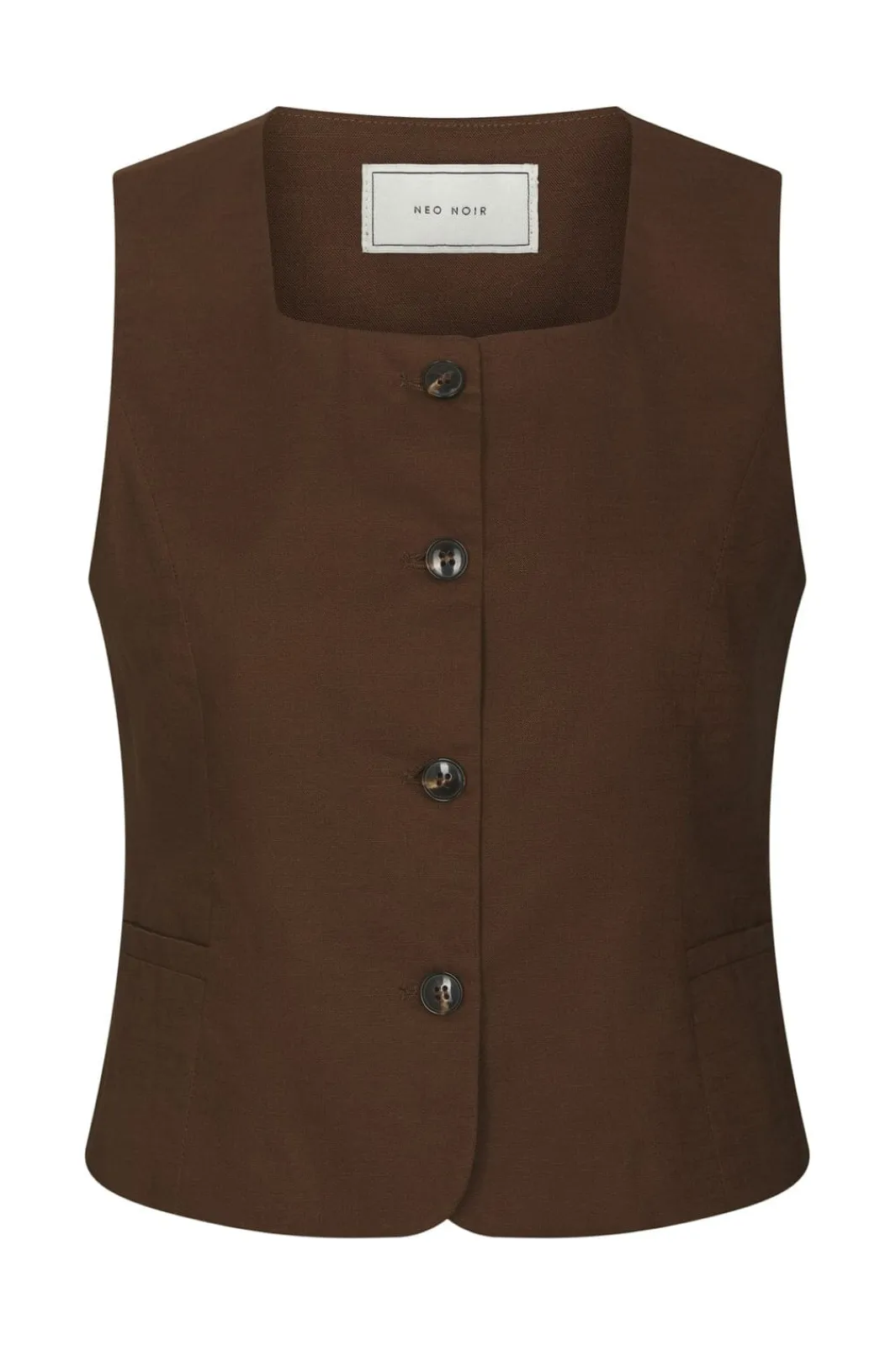 Neo Noir Nnyula Linen Waistcoat 165181 | Ytterkläder & Jackor