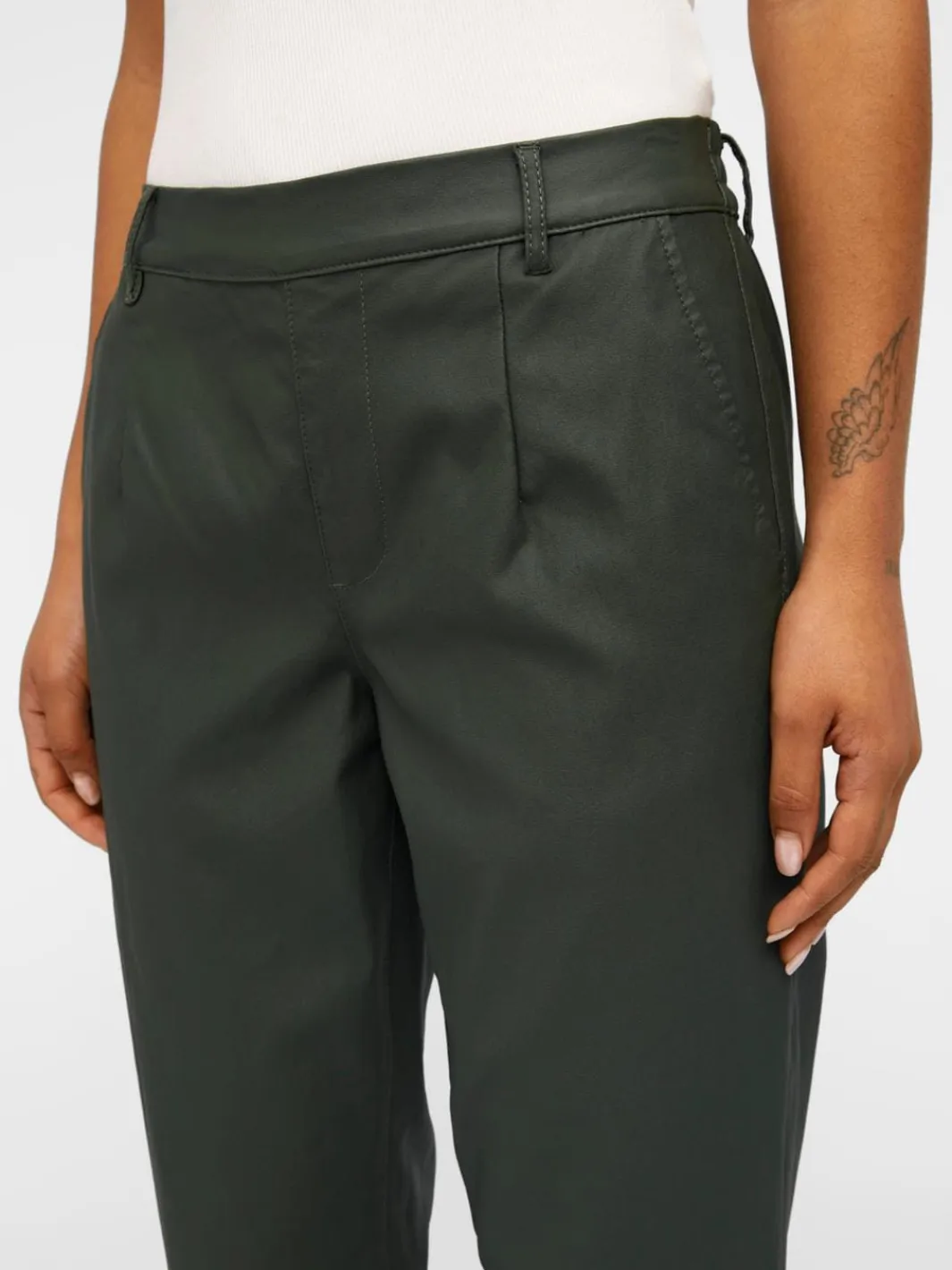 Object Objbelle Lisa Coated Pant | Jeans, Leggings & Byxor