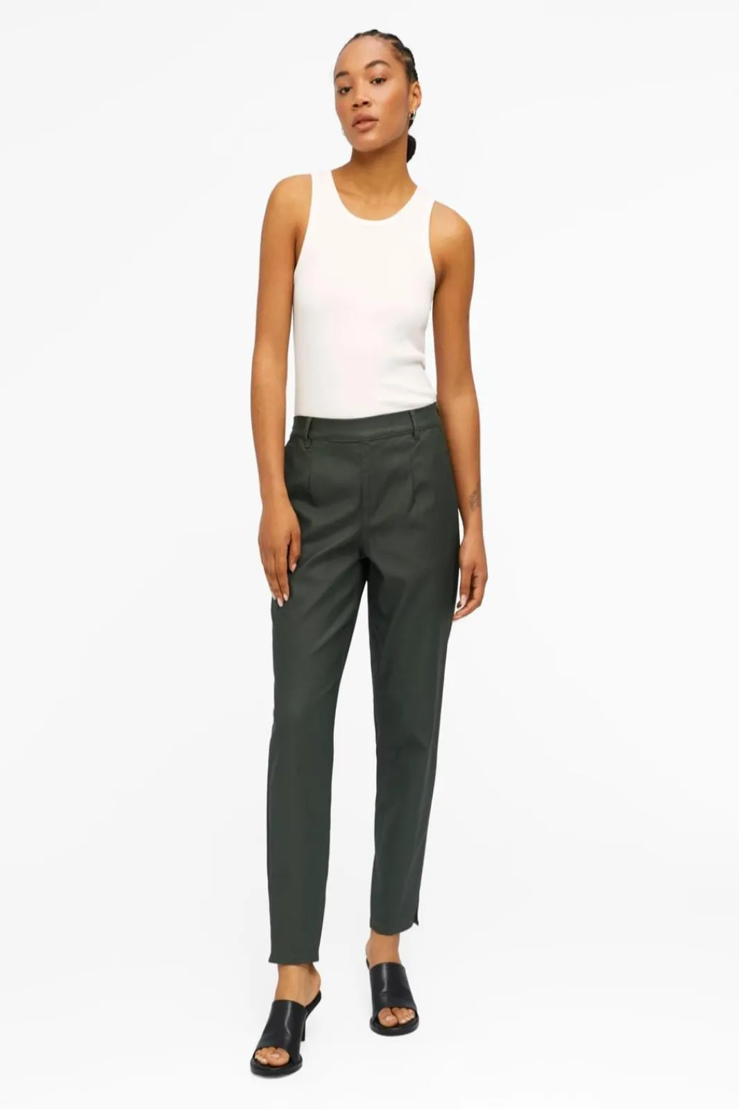 Object Objbelle Lisa Coated Pant | Jeans, Leggings & Byxor