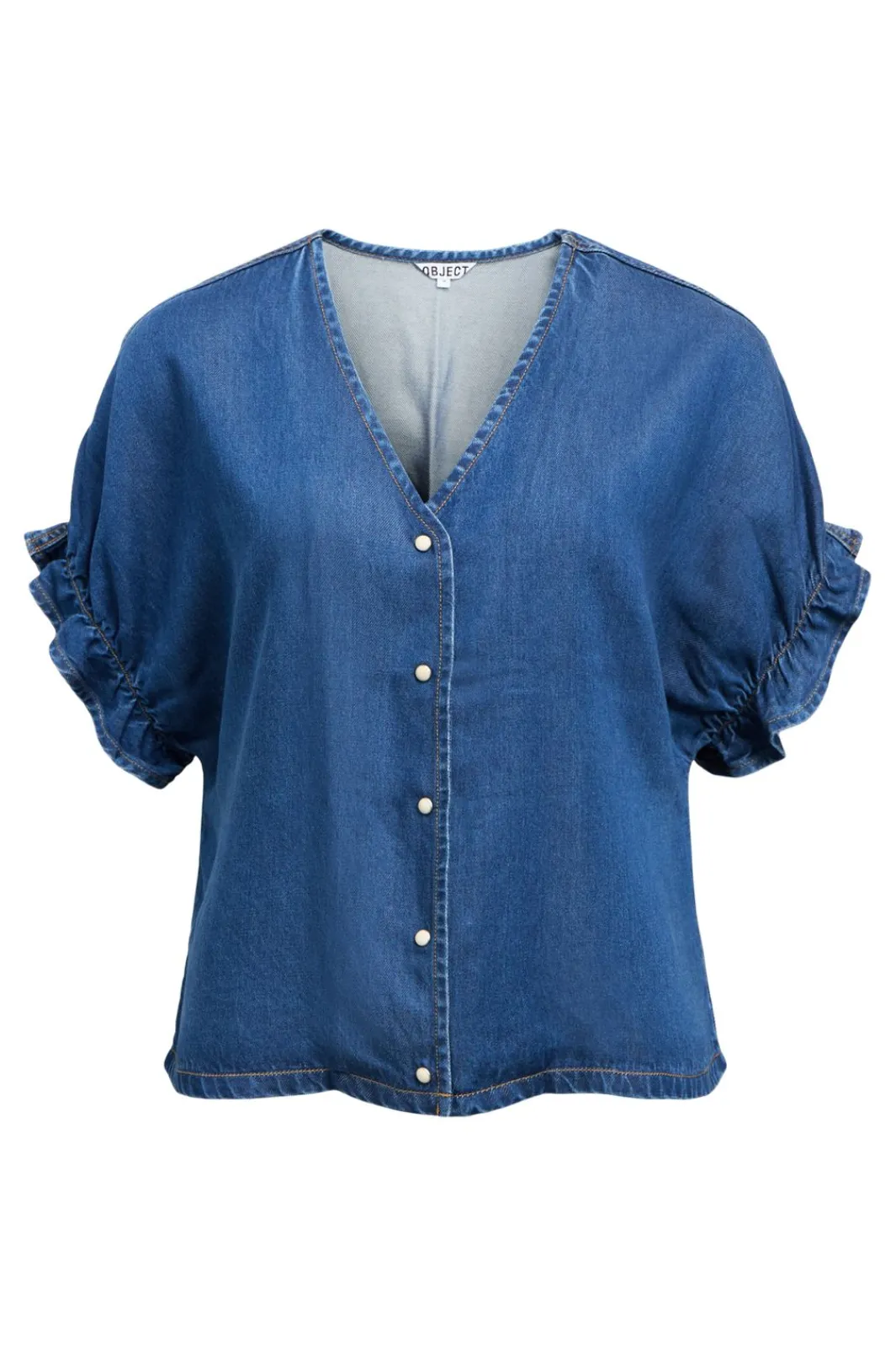 Object Objframe 2/4 V-Neck Re Top | Blusar & Skjortor