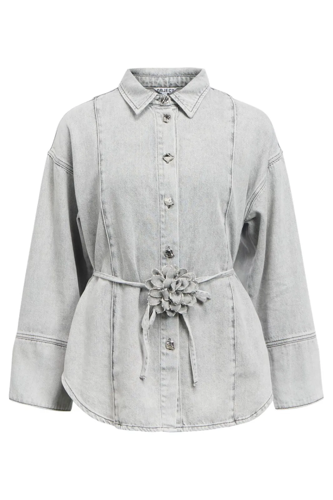 Object Objgail L/S Lo Denim Shirt 144 | Blusar & Skjortor