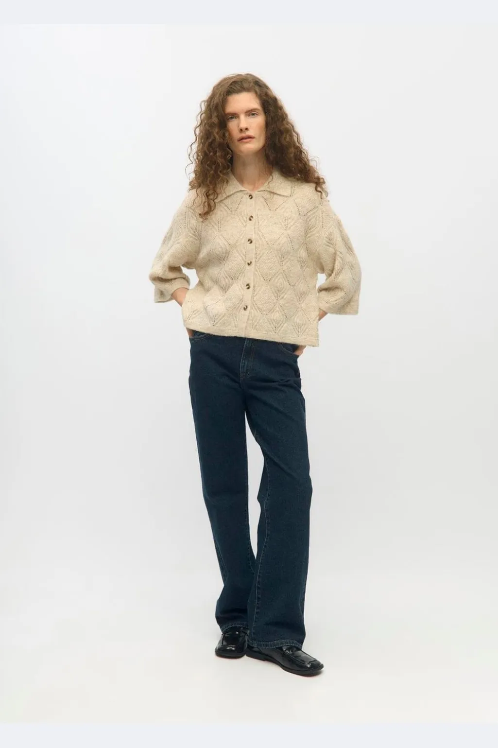 Objkaisa Flora 3/4 Lo Knit Cardigan