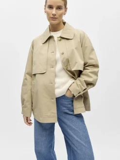 Objpaula Re L/S Trench Jacket