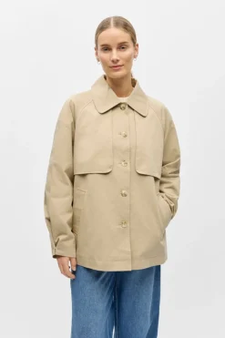 Objpaula Re L/S Trench Jacket