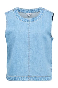 Object Objrosie S/L Lo Denim Top | Set|T-Shirts & Toppar