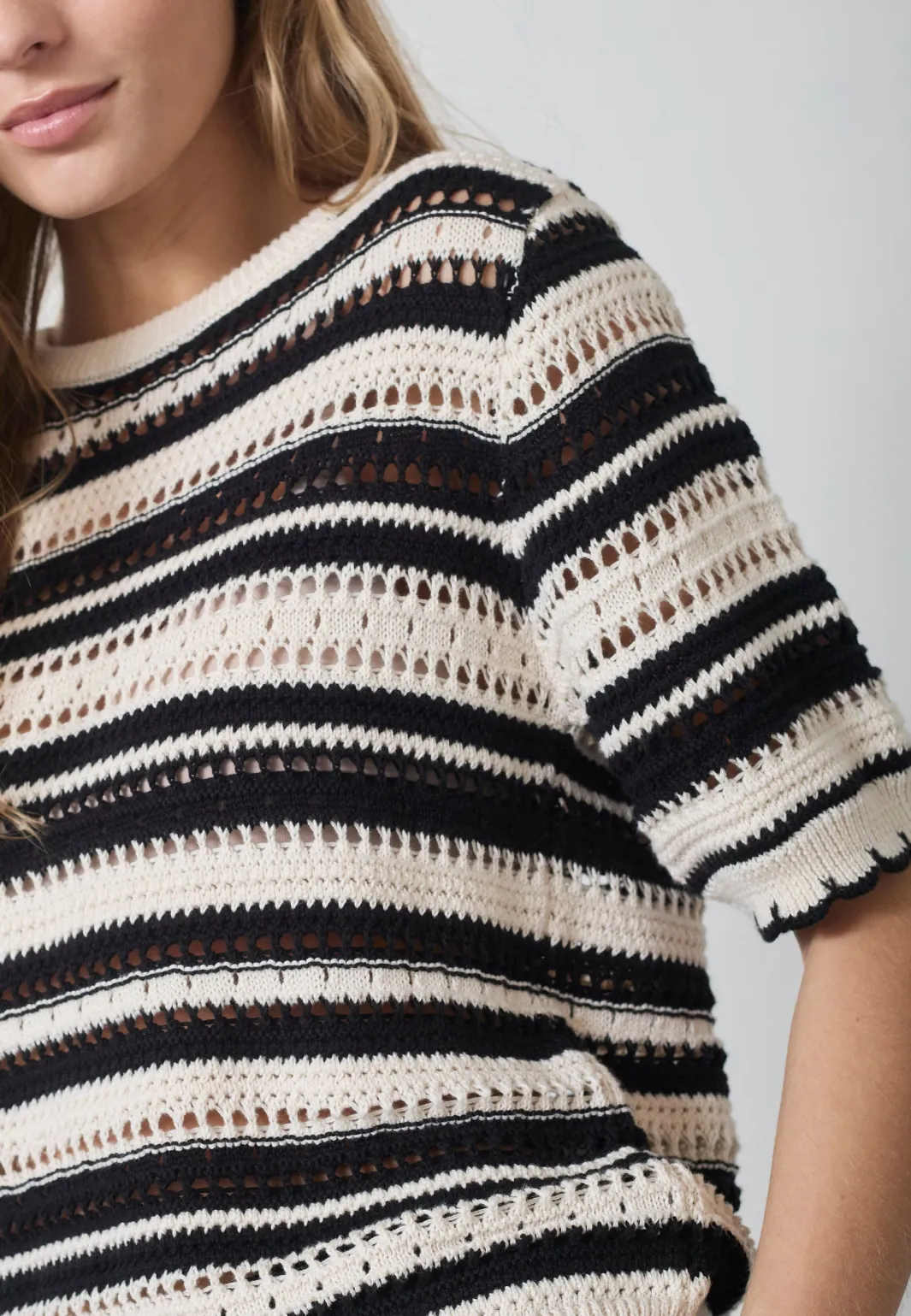 Co´Couture Odettecc tripe O-Knit 42018 | Sticka