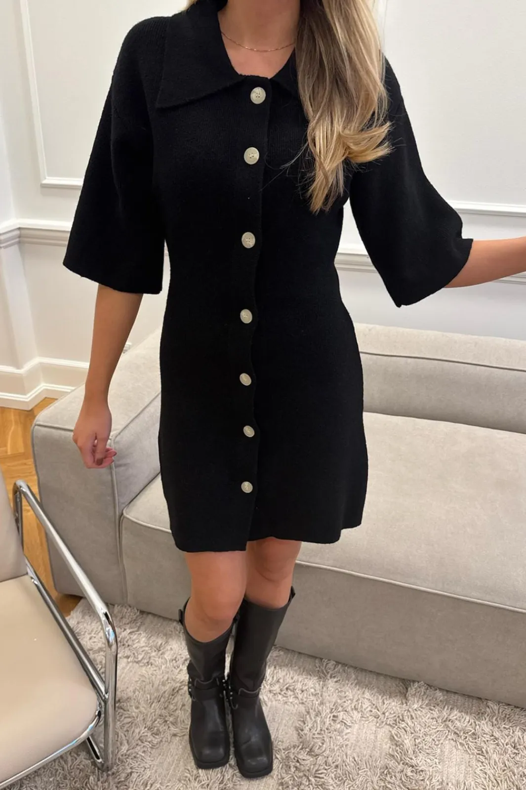 BYIC Oliviaic Knit Dress H105-1 | Klänningar