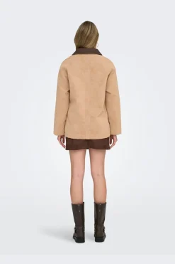 Only Onaggie Faux uede Contrat Jacket | Ytterkläder & Jackor