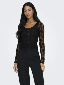 Only Onaba / V-Neck ace Top | Blusar & Skjortor