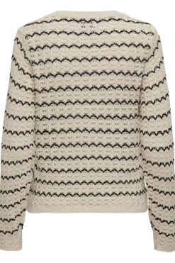 Only Onaa tructure O-Neck Knt | Sticka