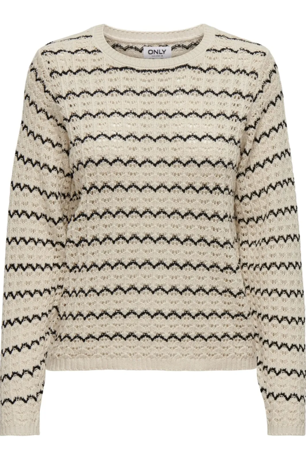 Only Onaa tructure O-Neck Knt | Sticka