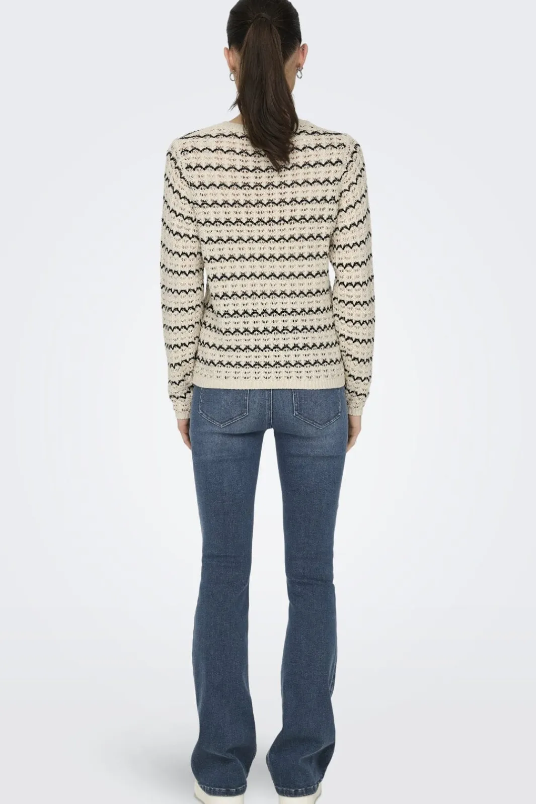 Only Onaa tructure O-Neck Knt | Sticka
