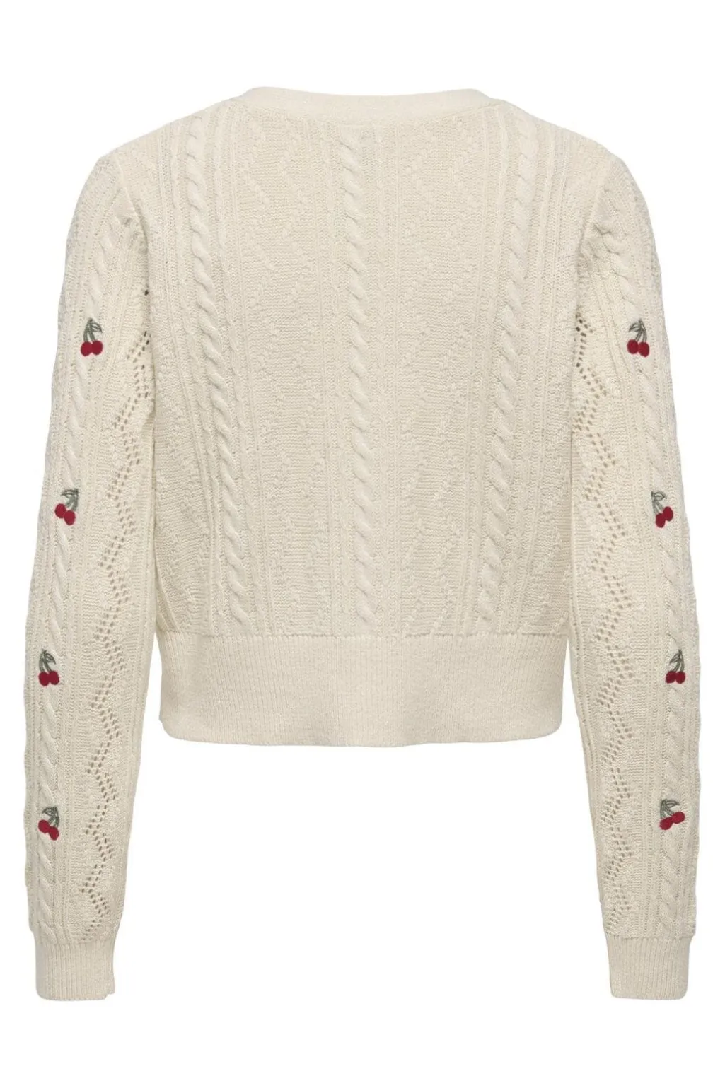 Onlbirtie Ls Emb V-Neck Cardigan Knt