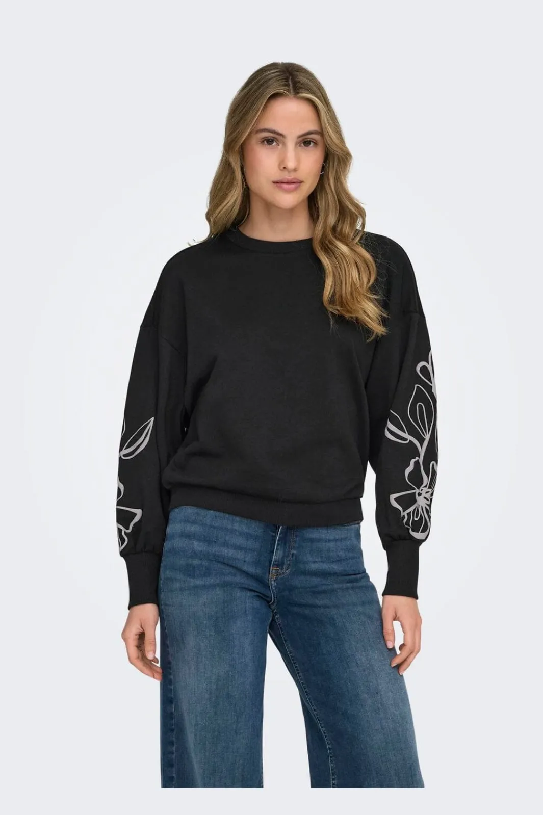 Only Onbrooke / O-Neck Fower wt | Träningsoveraller & Comfy Wear