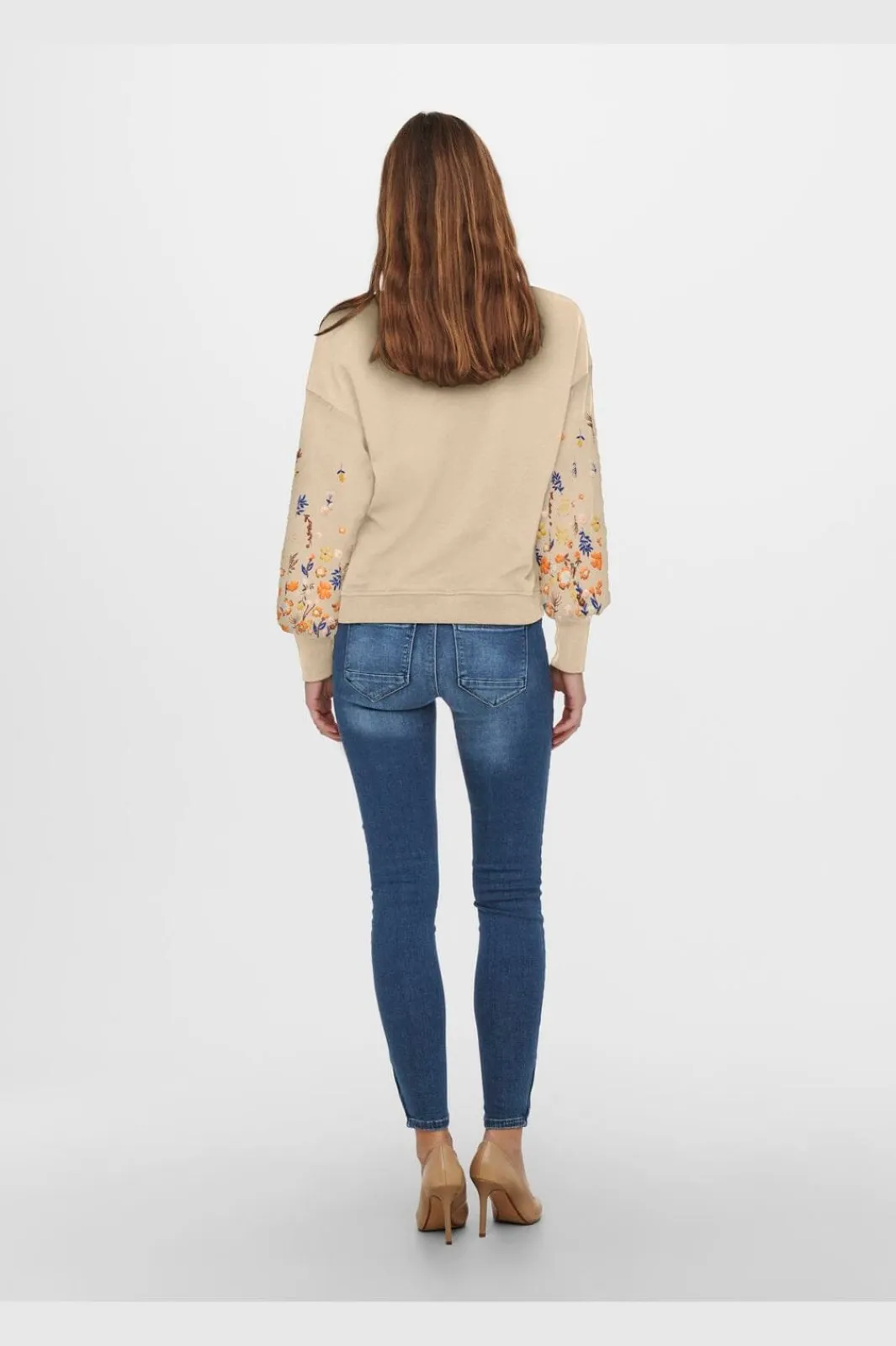 Only Onbrooke / O-Neck Fower wt | Träningsoveraller & Comfy Wear