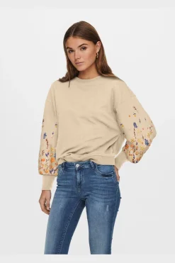 Only Onbrooke / O-Neck Fower wt | Träningsoveraller & Comfy Wear