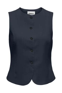 Only Onlgoa S/L Linen Bl Waistcoat Cc Tlr | Västar