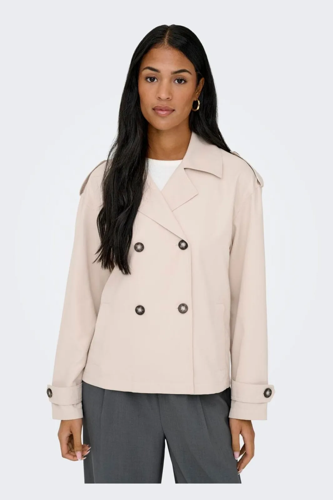 Only Onhannah hort ife Trenchcoat | Ytterkläder & Jackor