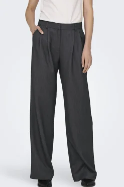 Only Onlhattie Pleat Mel Str Pant Tlr 15304707 | Jeans, Leggings & Byxor